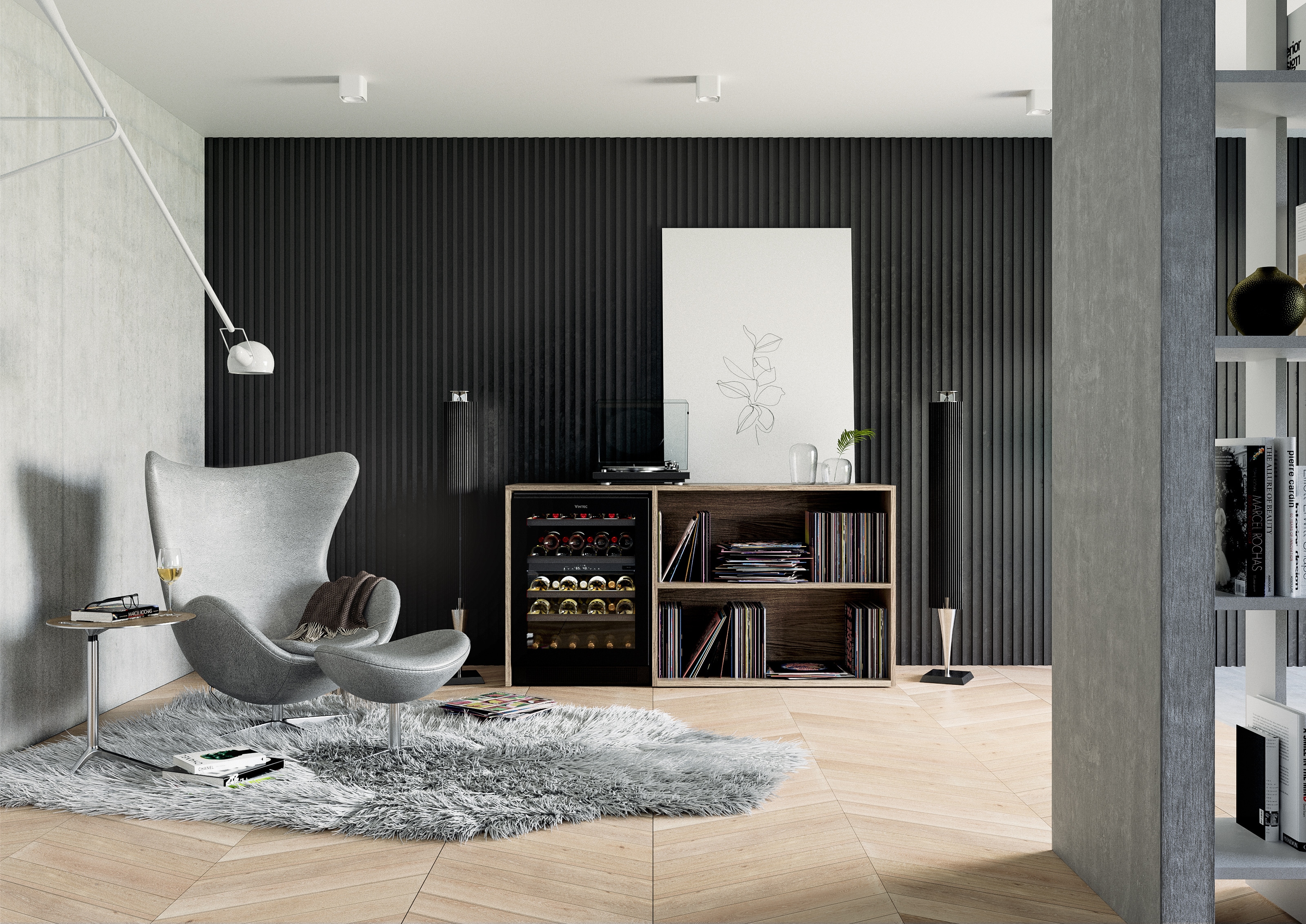 V44 Dual Zone Wine Cabinet